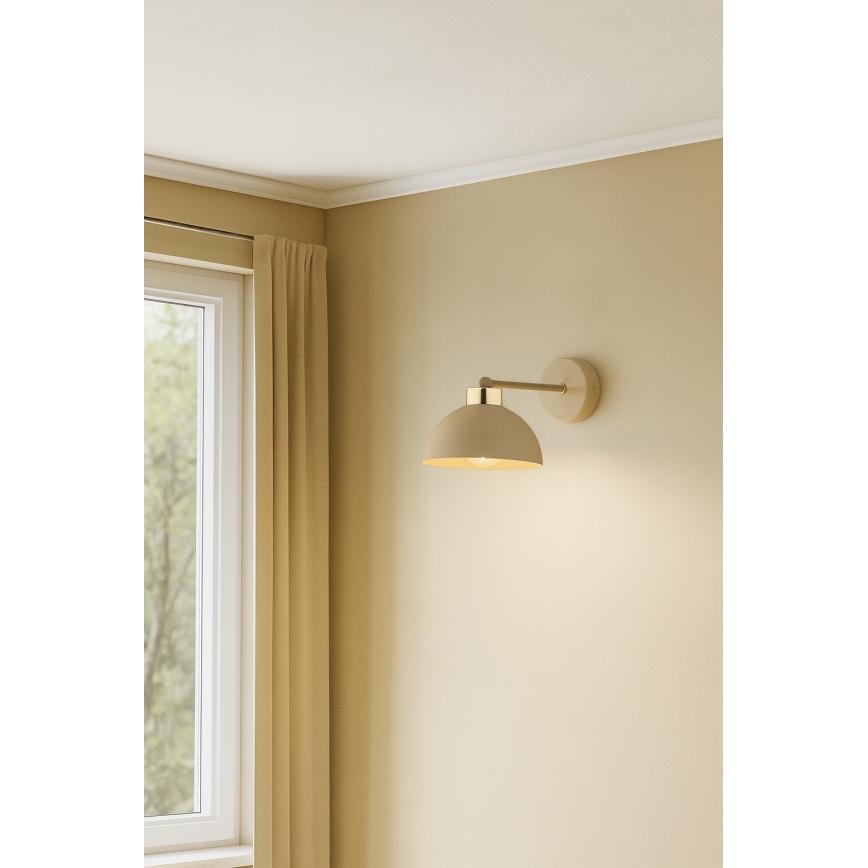 Brilagi - Wandleuchte MOON 1xE27/60W/230V beige/gold