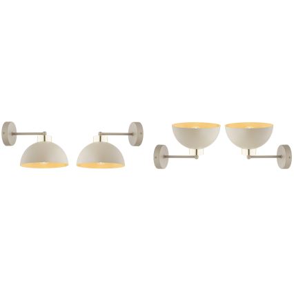 Brilagi - Wandleuchte MOON 1xE27/60W/230V beige/gold