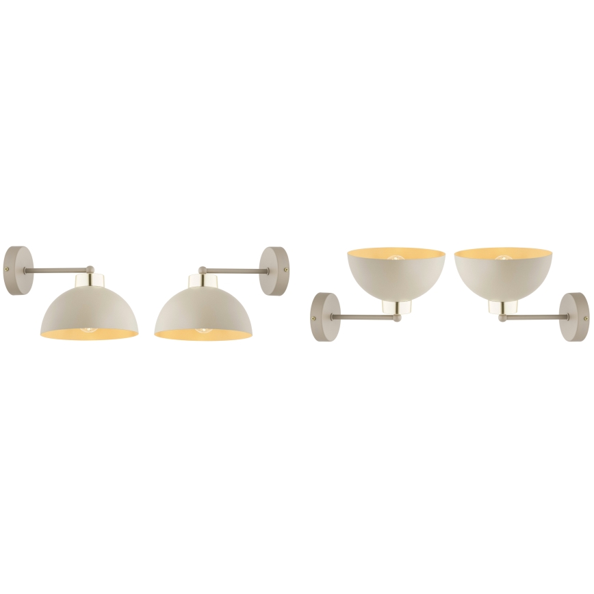Brilagi - Wandleuchte MOON 1xE27/60W/230V beige/gold