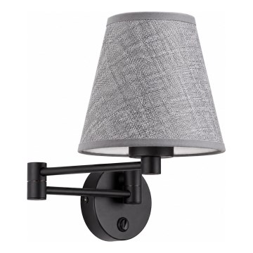 BRILAGI - Wandleuchte NUBILA 1xE27/15W/230V grau/schwarz