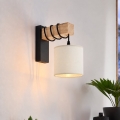 BRILAGI - Wandleuchte NUBILA 1xE27/60W/230V braun/schwarz/creme