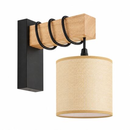 BRILAGI - Wandleuchte NUBILA 1xE27/60W/230V braun/schwarz/hellbraun