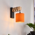 BRILAGI - Wandleuchte NUBILA 1xE27/60W/230V braun/schwarz/orange