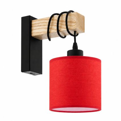 BRILAGI - Wandleuchte NUBILA 1xE27/60W/230V braun/schwarz/rot