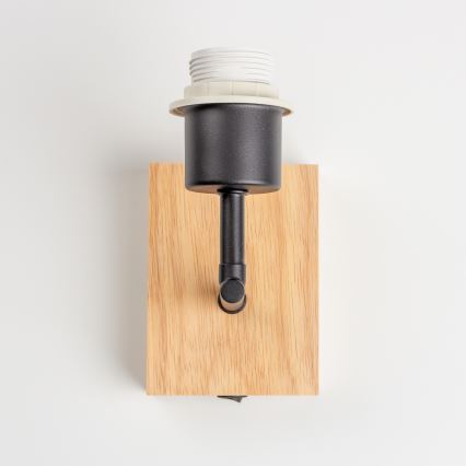 Brilagi - Wandleuchte NUBILA WOOD 1xE27/25W/230V Eiche/grau