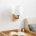 Brilagi - Wandleuchte NUBILA WOOD 1xE27/25W/230V Eiche/weiß