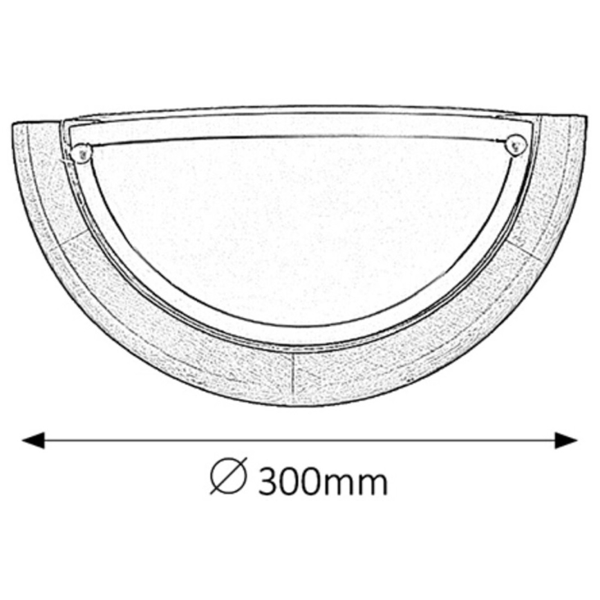 Brilagi - Wandleuchte ORBIS 1xE27/60W/230V 30 cm Kiefer