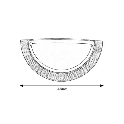Brilagi - Wandleuchte ORBIS 1xE27/60W/230V 30 cm Kiefer