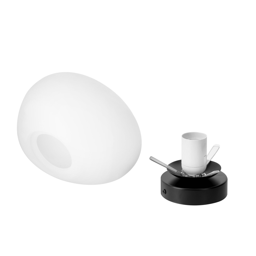 BRILAGI - Wandleuchte PEBBLES 1xE27/40W/230V Ø 20 cm schwarz