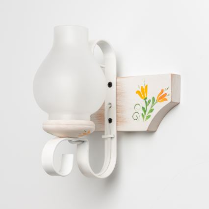 Brilagi - Wandleuchte QUEEN 1xE14/40W/230V Buche/cremefarben