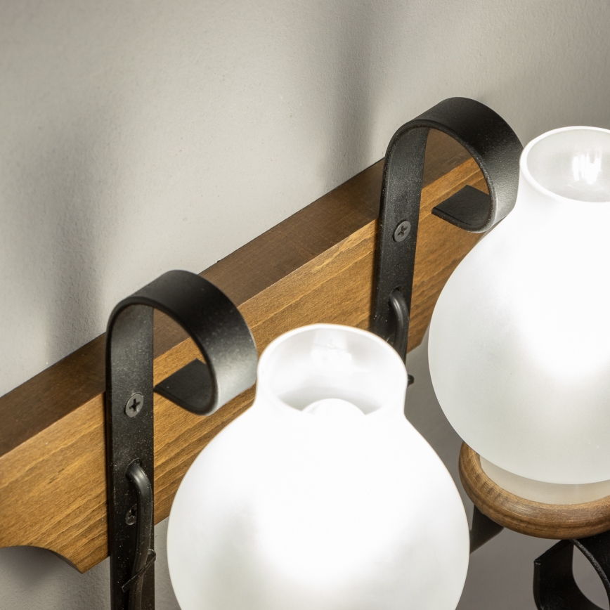 Brilagi - Wandleuchte QUEEN 2xE14/40W/230V Buche/Walnuss