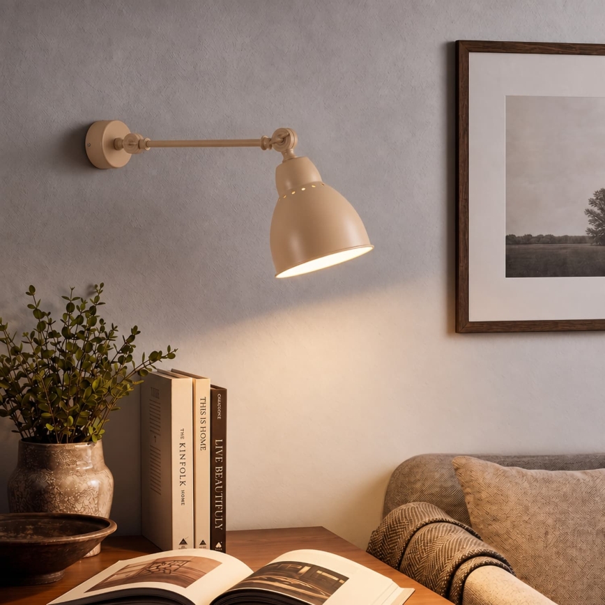 BRILAGI - Wandleuchte QUILL 1xE27/40W/230V 40 cm beige