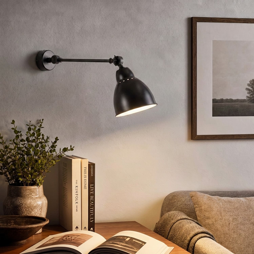BRILAGI - Wandleuchte QUILL 1xE27/40W/230V 40 cm schwarz