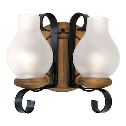 Brilagi - Wandleuchte ROATA APLICA 2xE14/40W/230V Buche