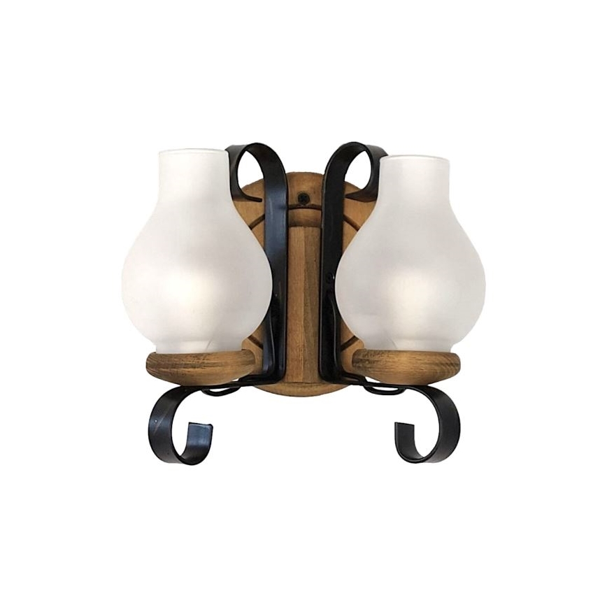 Brilagi - Wandleuchte ROATA APLICA 2xE14/40W/230V Buche