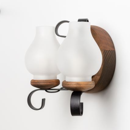 Brilagi - Wandleuchte ROATA APLICA 2xE14/40W/230V Buche