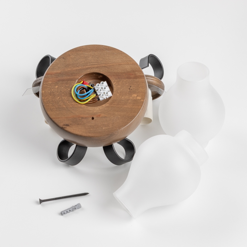 Brilagi - Wandleuchte ROATA APLICA 2xE14/40W/230V Buche/Walnuss