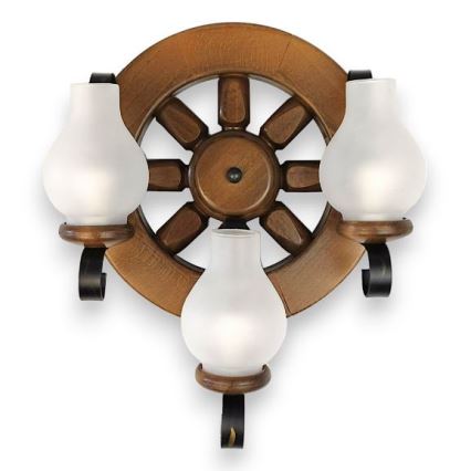 Brilagi - Wandleuchte ROATA APLICA 3xE14/40W/230V Buche/Walnuss