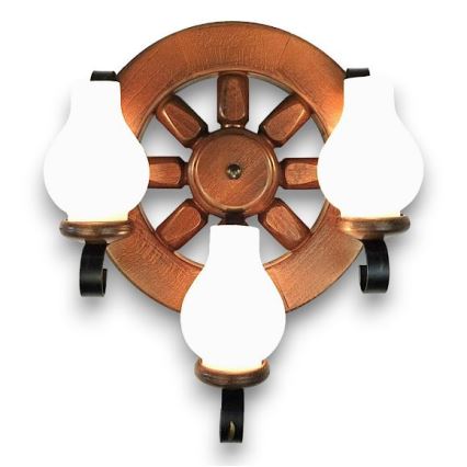 Brilagi - Wandleuchte ROATA APLICA 3xE14/40W/230V Buche/Walnuss