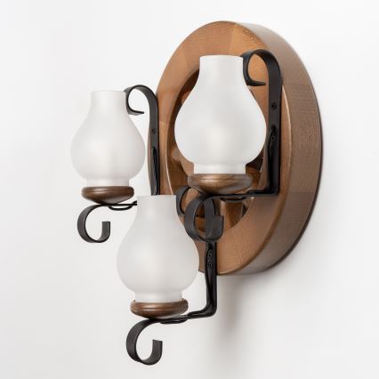 Brilagi - Wandleuchte ROATA APLICA 3xE14/40W/230V Buche/Walnuss