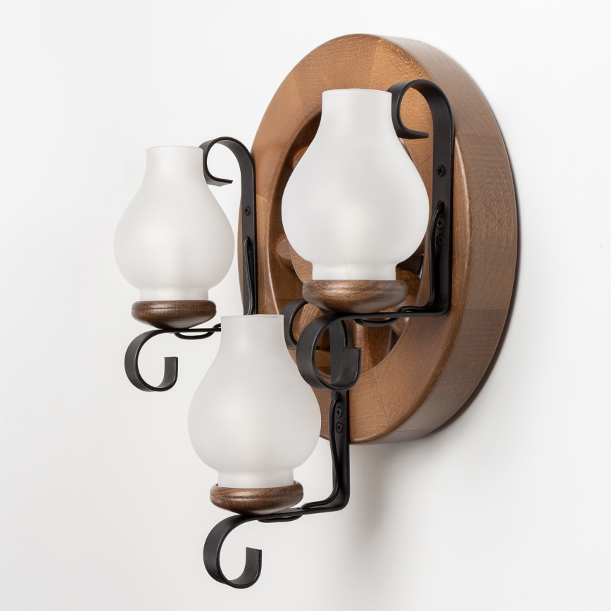 Brilagi - Wandleuchte ROATA APLICA 3xE14/40W/230V Buche/Walnuss