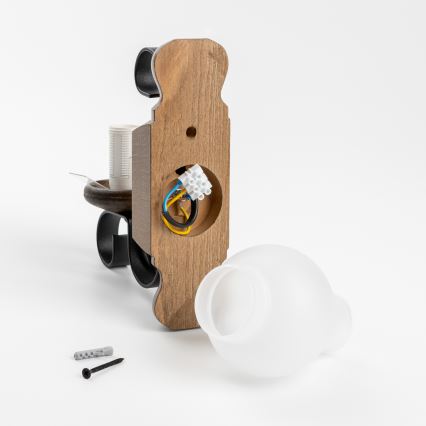 Brilagi - Wandleuchte RUSTIC 1xE14/40W/230V Buche/Walnuss