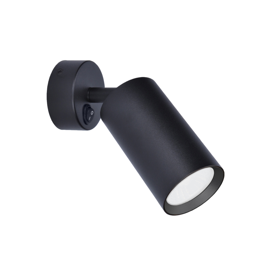 BRILAGI - Wandstrahler SELE mit Schalter, 1xGU10/30W/230V, schwarz