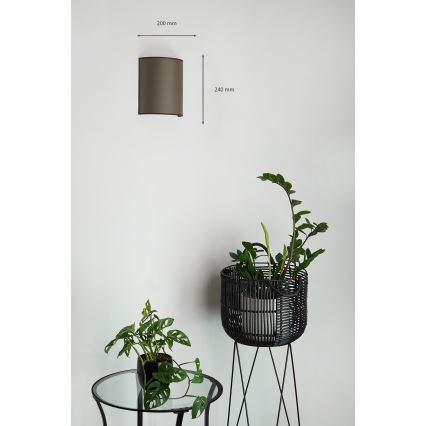 Brilagi - Wandleuchte SEMI 1xE27/15W/230V braun