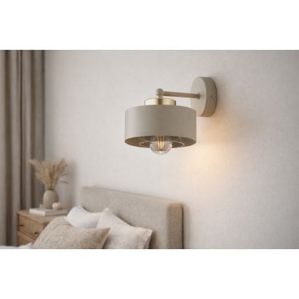 Brilagi - Wandleuchte SPRING 1xE27/60W/230V beige/gold