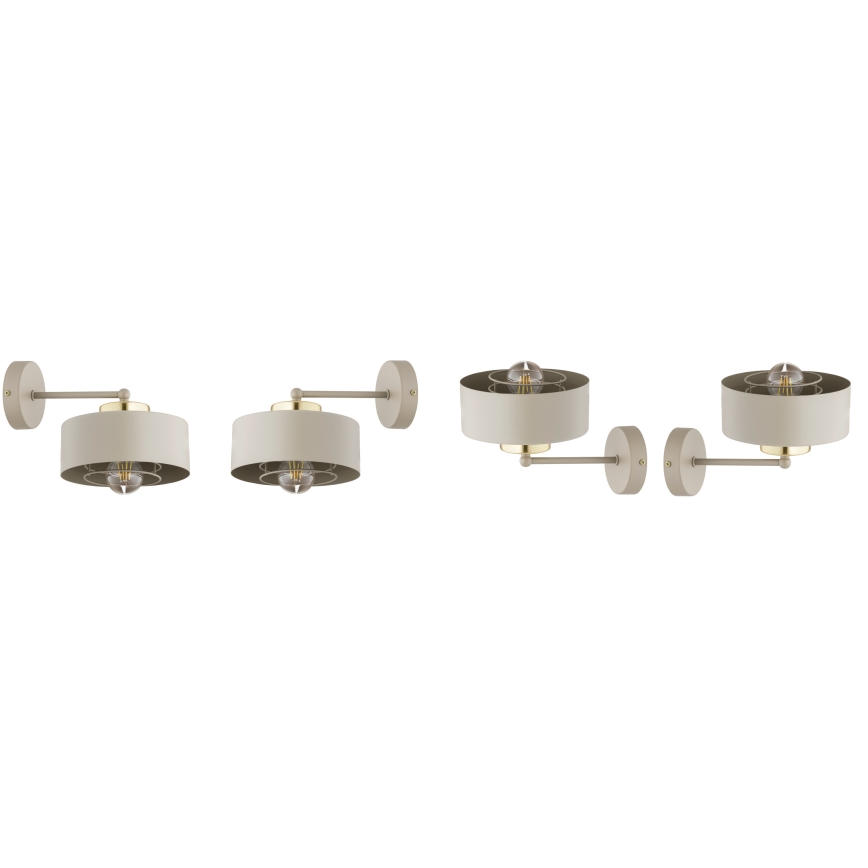 Brilagi - Wandleuchte SPRING 1xE27/60W/230V beige/gold