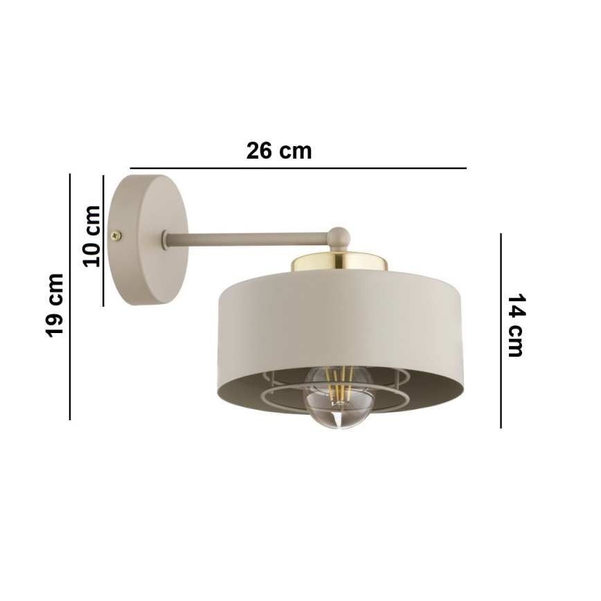Brilagi - Wandleuchte SPRING 1xE27/60W/230V beige/gold