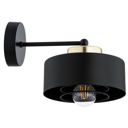 Brilagi - Wandleuchte SPRING 1xE27/60W/230V schwarz/gold