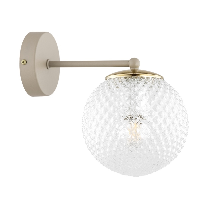 Brilagi - Wandleuchte STELLA 1xE27/60W/230V Beige/Gold