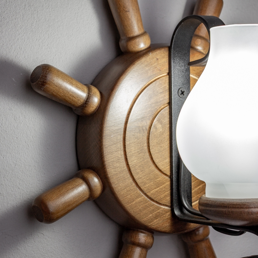 Brilagi - Wandleuchte TIMONA 1xE14/40W/230V Buche/Walnuss