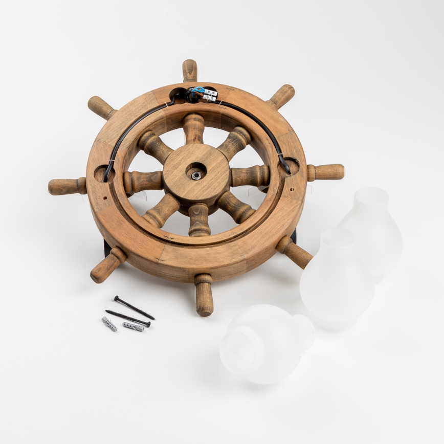 Brilagi - Wandleuchte TIMONA 3xE14/40W/230V Buche