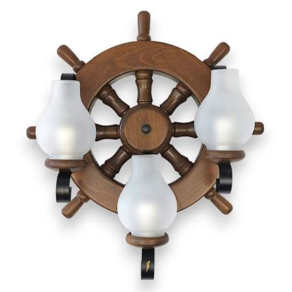 Brilagi - Wandleuchte TIMONA 3xE14/40W/230V Buche/Walnuss