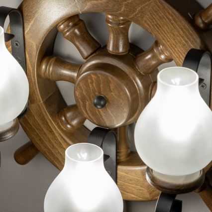 Brilagi - Wandleuchte TIMONA 3xE14/40W/230V Buche/Walnuss