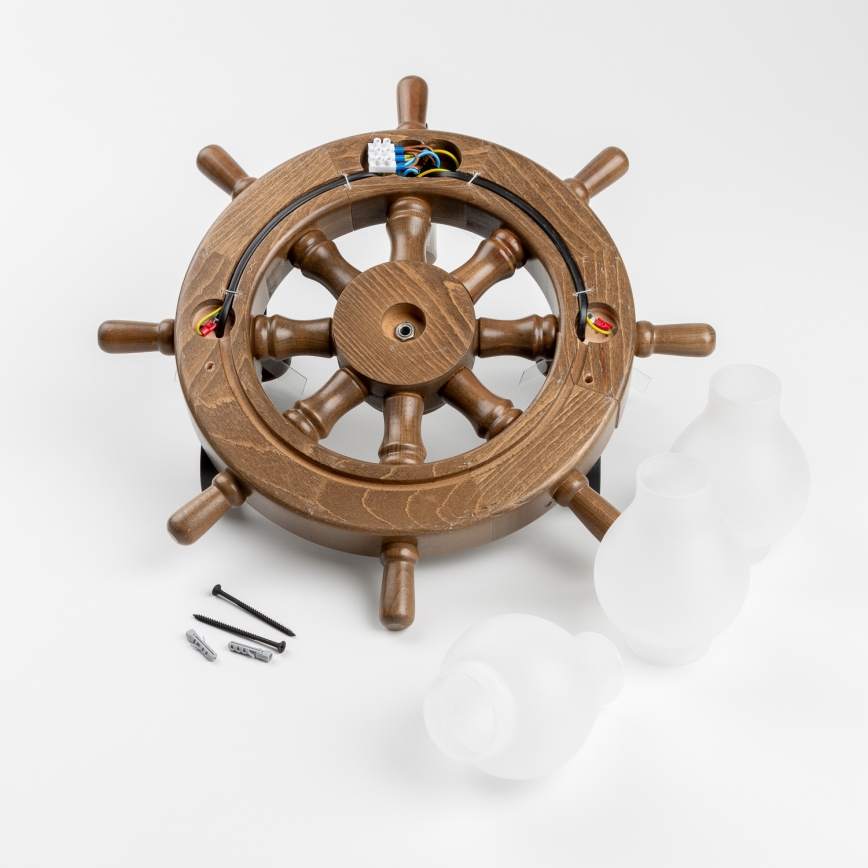 Brilagi - Wandleuchte TIMONA 3xE14/40W/230V Buche/Walnuss