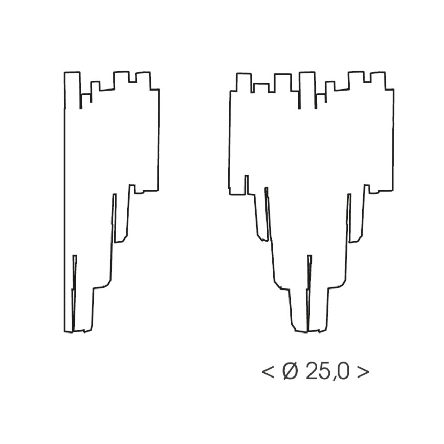 Brilagi - Wandleuchte VERVE 2xE14/40W/230V schwarz