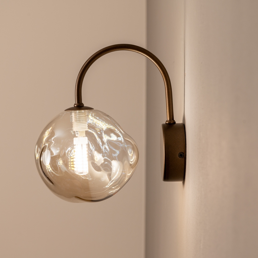 BRILAGI - Wandleuchte VULCANO 1xG9/8W/230V Bronze/rauchbeige