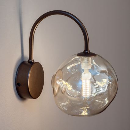 BRILAGI - Wandleuchte VULCANO 1xG9/8W/230V Bronze/rauchbeige
