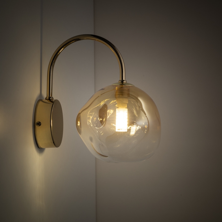 Brilagi - Wandleuchte VULCANO 1xG9/8W/230V gold/rauchbeige