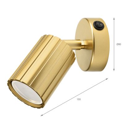 Brilagi - Wandspot CRISPINA 1xGU10/10W/230V, goldfarben