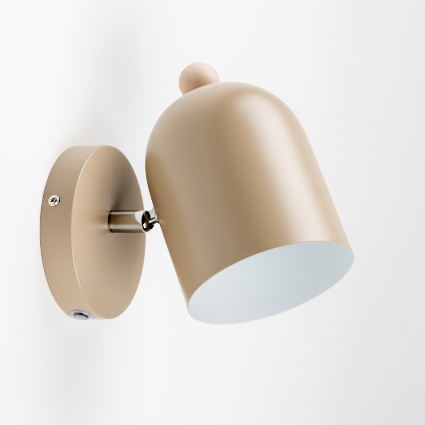 Brilagi - Wandspot GALLION 1xE27/15W/230V beige