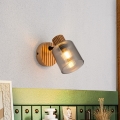 Brilagi - Wandspot HYGGE 1xE14/15W/230V Holz/rauchgrau