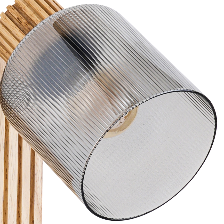 Brilagi - Wandstrahler HYGGE 1xE14/15W/230V Gummibaumholz/rauchfarben