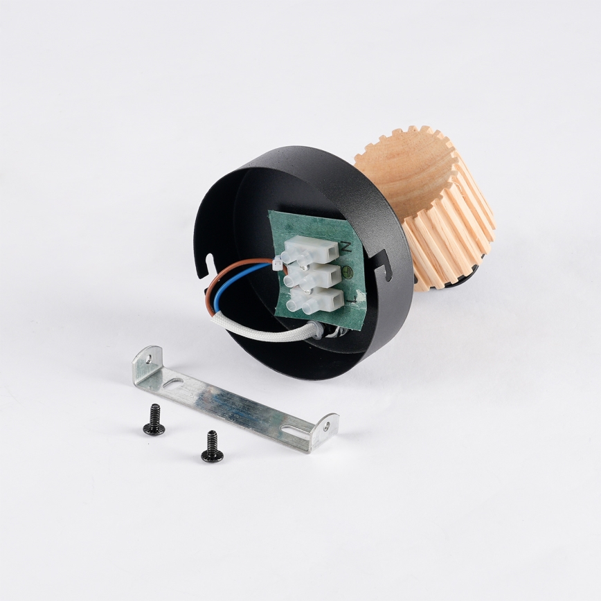 Brilagi - Wandstrahler ODENSE 1xE14/10W/230V Holz/Schwarz