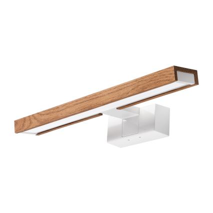Brilagi - LED-Spiegelbeleuchtung für das Badezimmer 3-in-1 WOODY MIRROR LED/8W/230V 40 cm IP44 weiß/Eiche-Kirsche