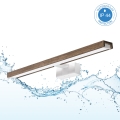 Brilagi - WOODY MIRROR 3-in-1 LED-Beleuchtung für Badspiegel, 12 W/230 V, 60 cm, IP44, weiß/Eiche/Nussbaum
