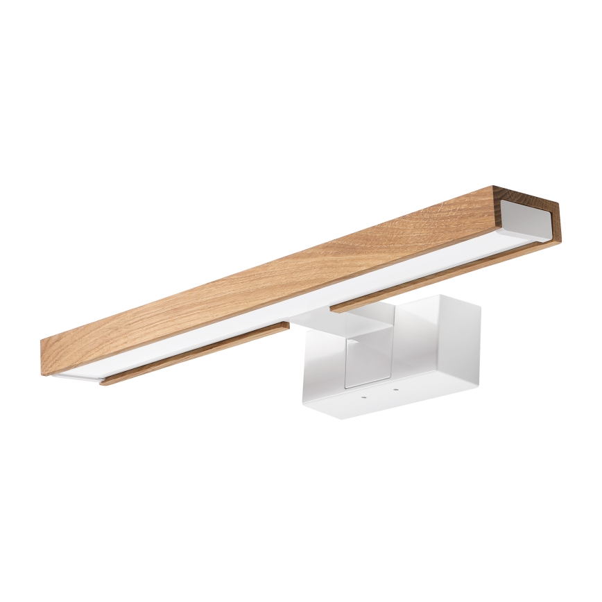 Brilagi - 3-in-1 LED-Badspiegelleuchte WOODY MIRROR LED/8W/230V 40 cm IP44 weiß/Eiche